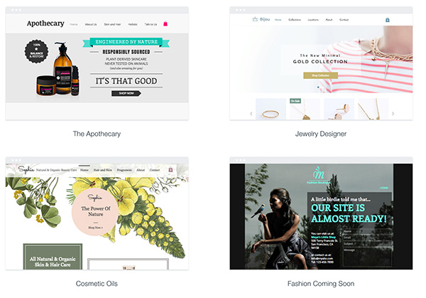 Examples of Wix Ecommerce Websites